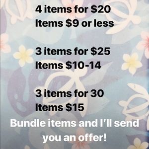 Sale!! Bundle and save!